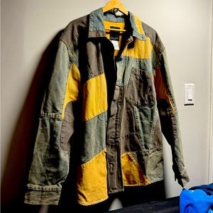 Vintage Sean John Denim Jacket Men’s XL patchwork super rare
